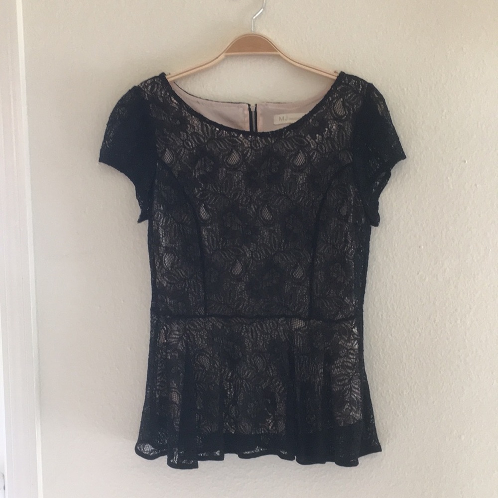 Black flora top